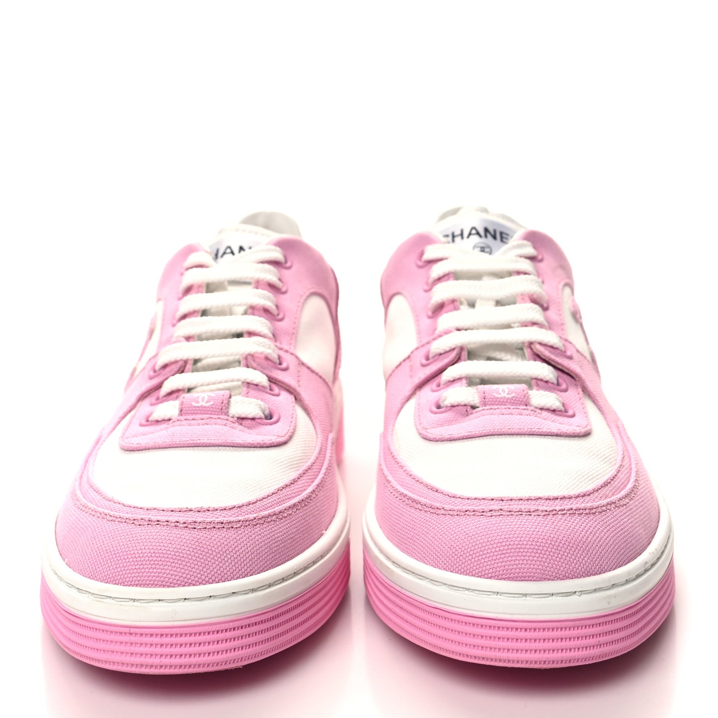 Cotton Sneakers 41 Pink White