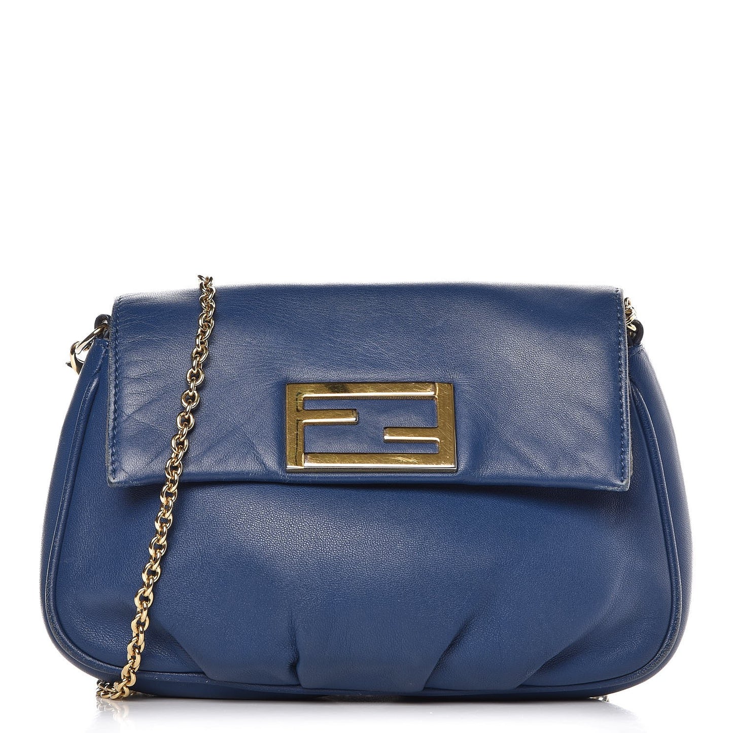 Nappa Fendista Pouchette Crossbody Iris