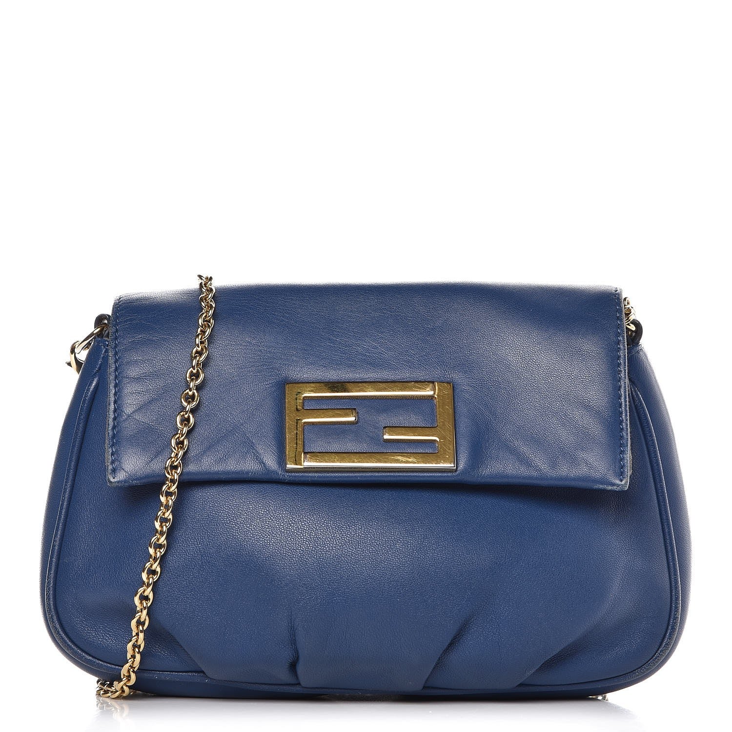 Fendi Nappa Fendista Pouchette Crossbody Iris 1 of 16