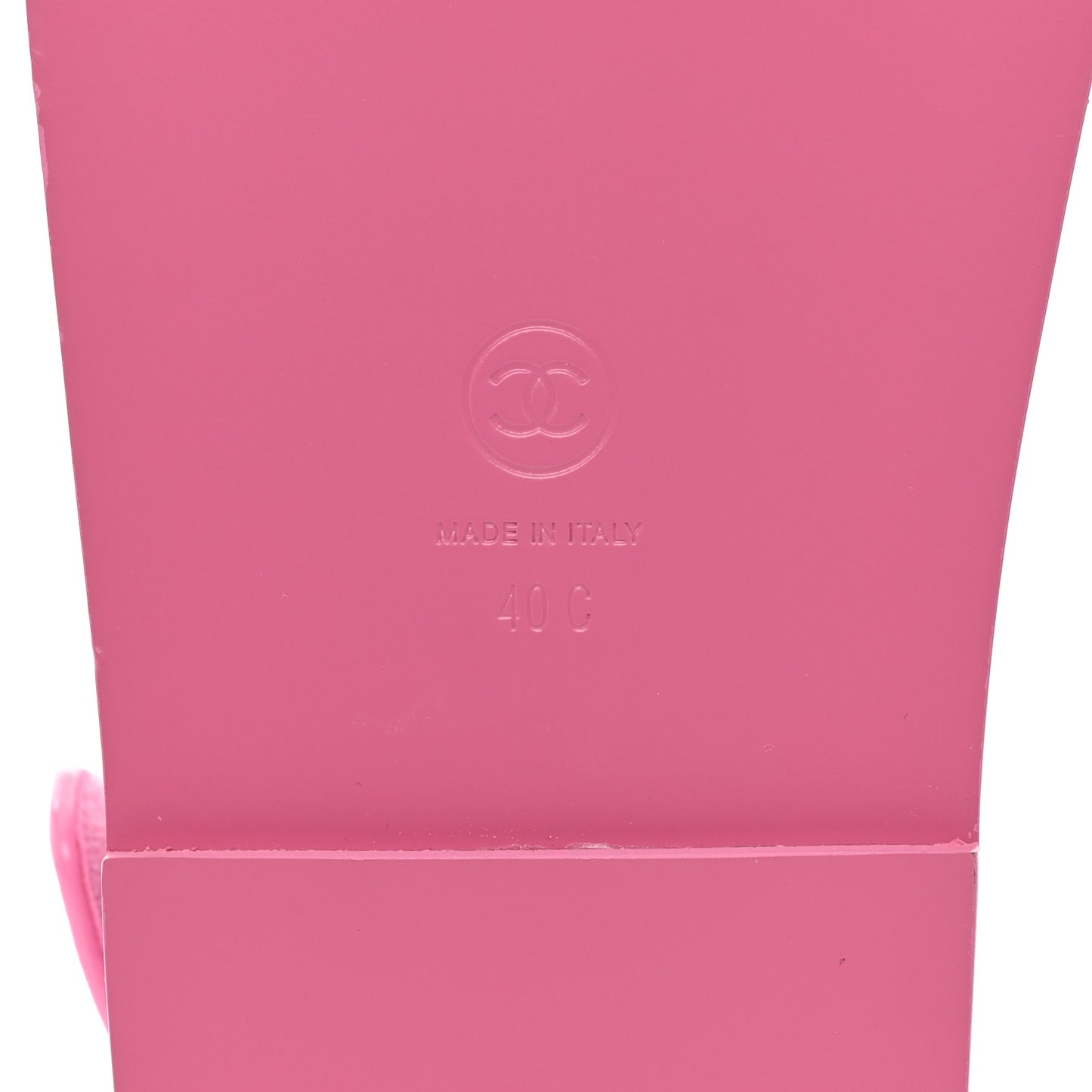 Laminated Lambskin Velcro Dad Sandals 40 Pink