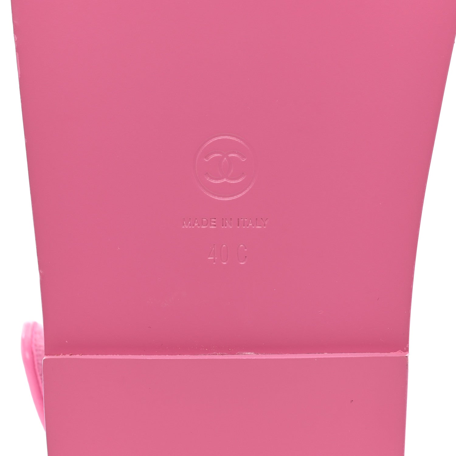 Chanel Laminated Lambskin Velcro Dad Sandals 40 Pink 8 of 8