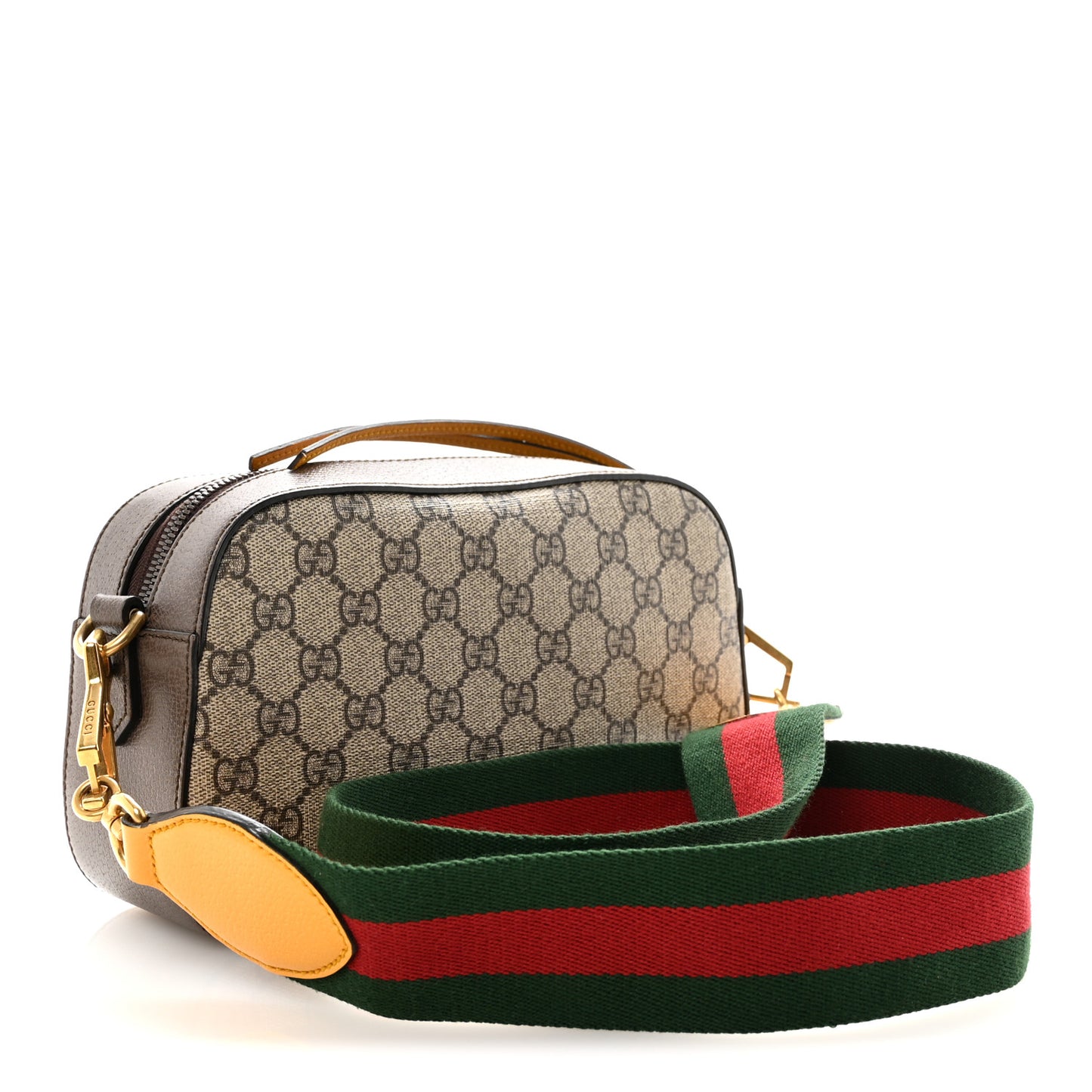 GG Supreme Monogram Web Neo Vintage Shoulder Bag Beige New Acero Crop