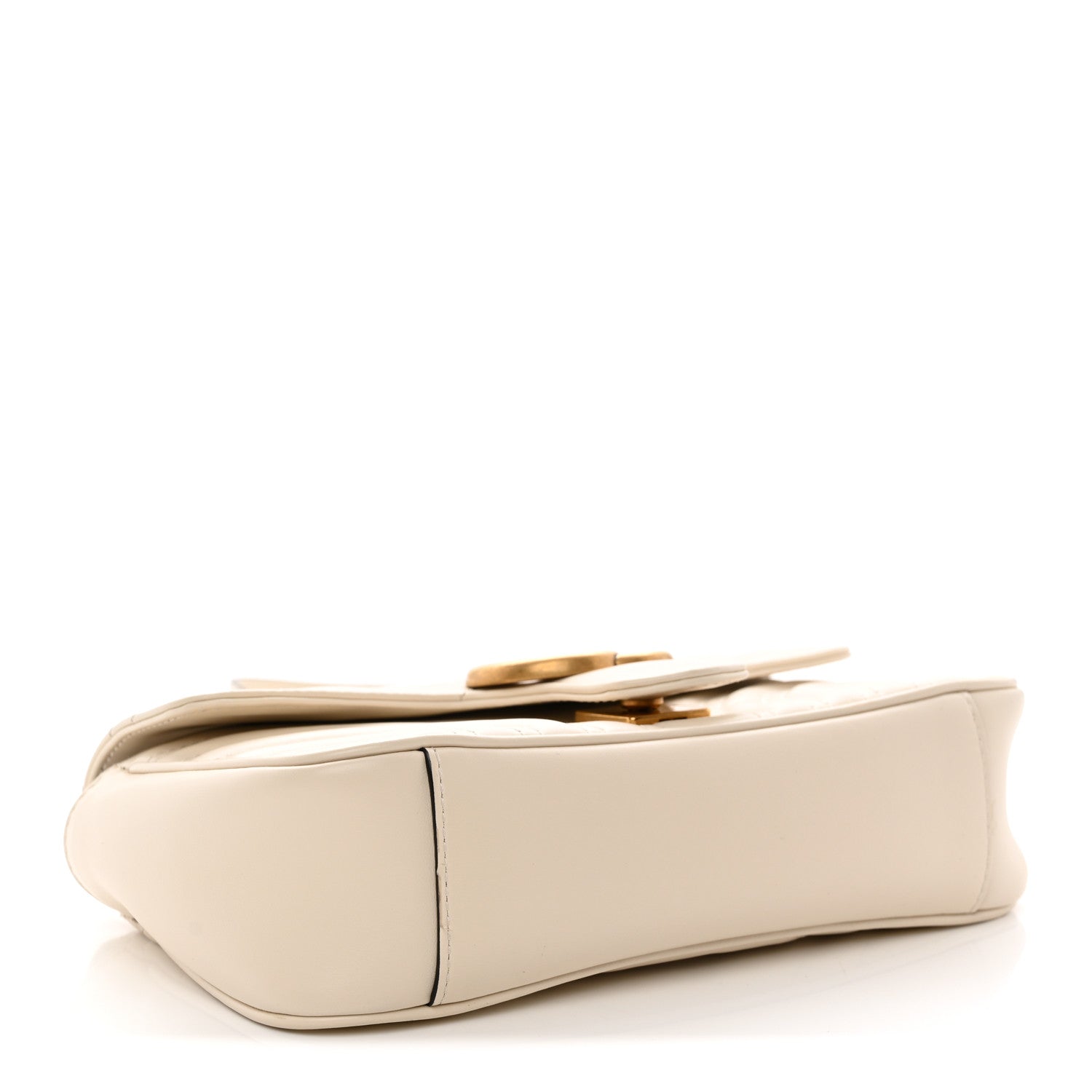 Gucci Calfskin Matelasse Mini GG Marmont Shoulder Bag White 4 of 12