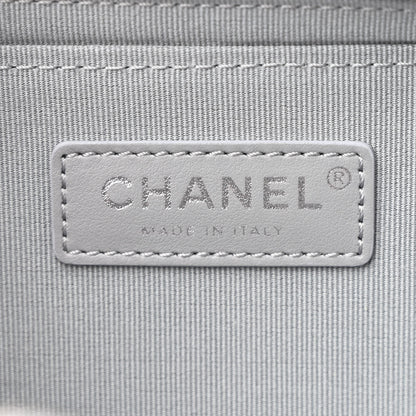 Chanel Metallic Lambskin Like A Wallet Flap Silvery Black 6 of 10