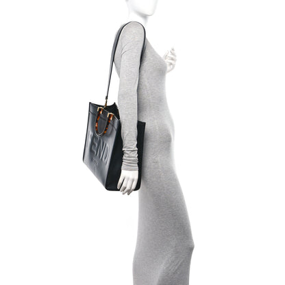 Fendi Vitello King Plexiglass Medium Fendi Sunshine Shopper Tote Black 2 of 10