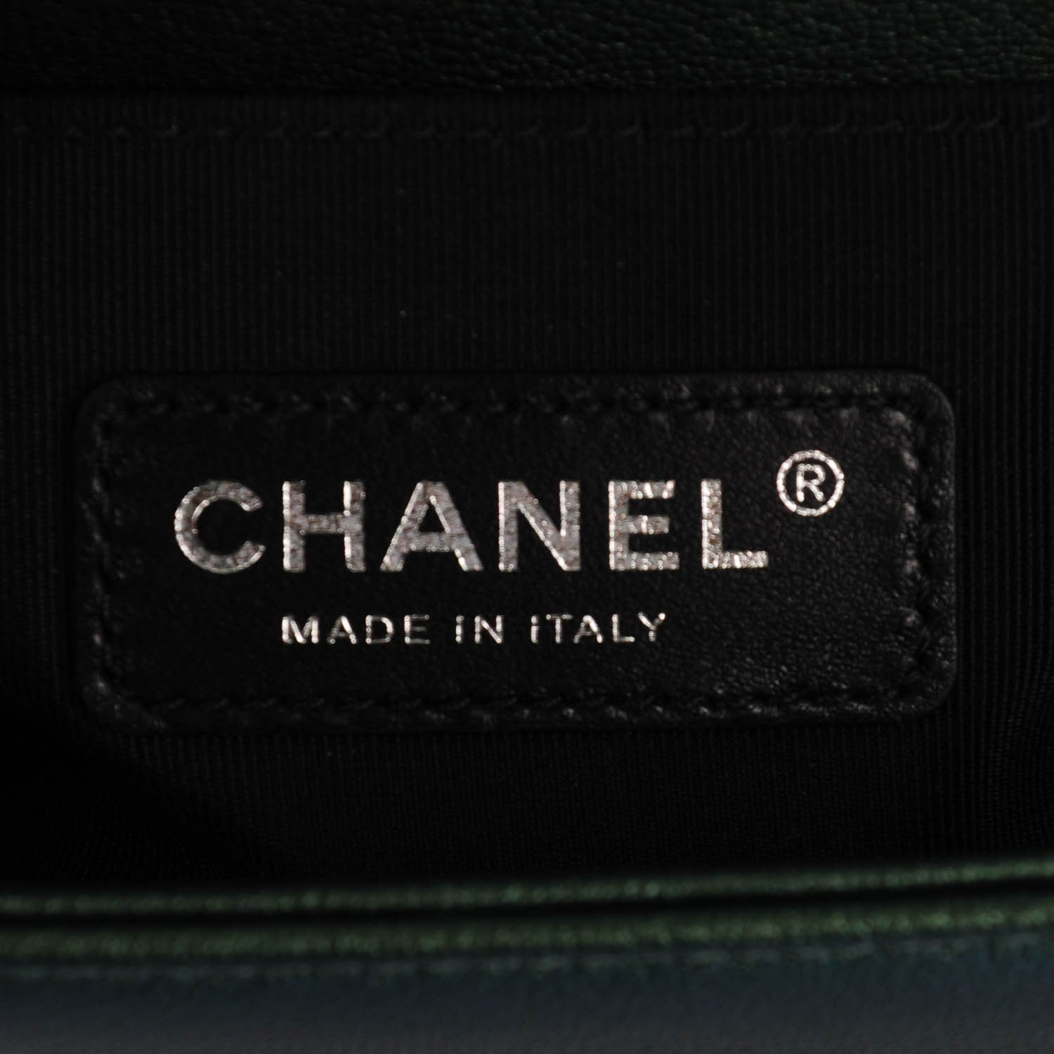 Chanel Iridescent Goatskin Quilted Small Boy Flap Green 6 of 7