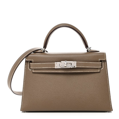 Hermes Epsom Mini Kelly Sellier 20 Etoupe 1 of 11