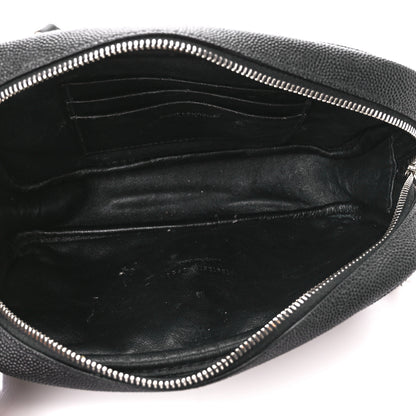 Saint Laurent Grain De Poudre Matelasse Monogram Mini Lou Camera Bag Black 5 of 10