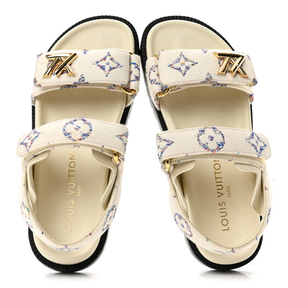 Louis Vuitton Monogram LV Sunset Comfort Flat Sandals 35.5 Multicolor 2 of 10