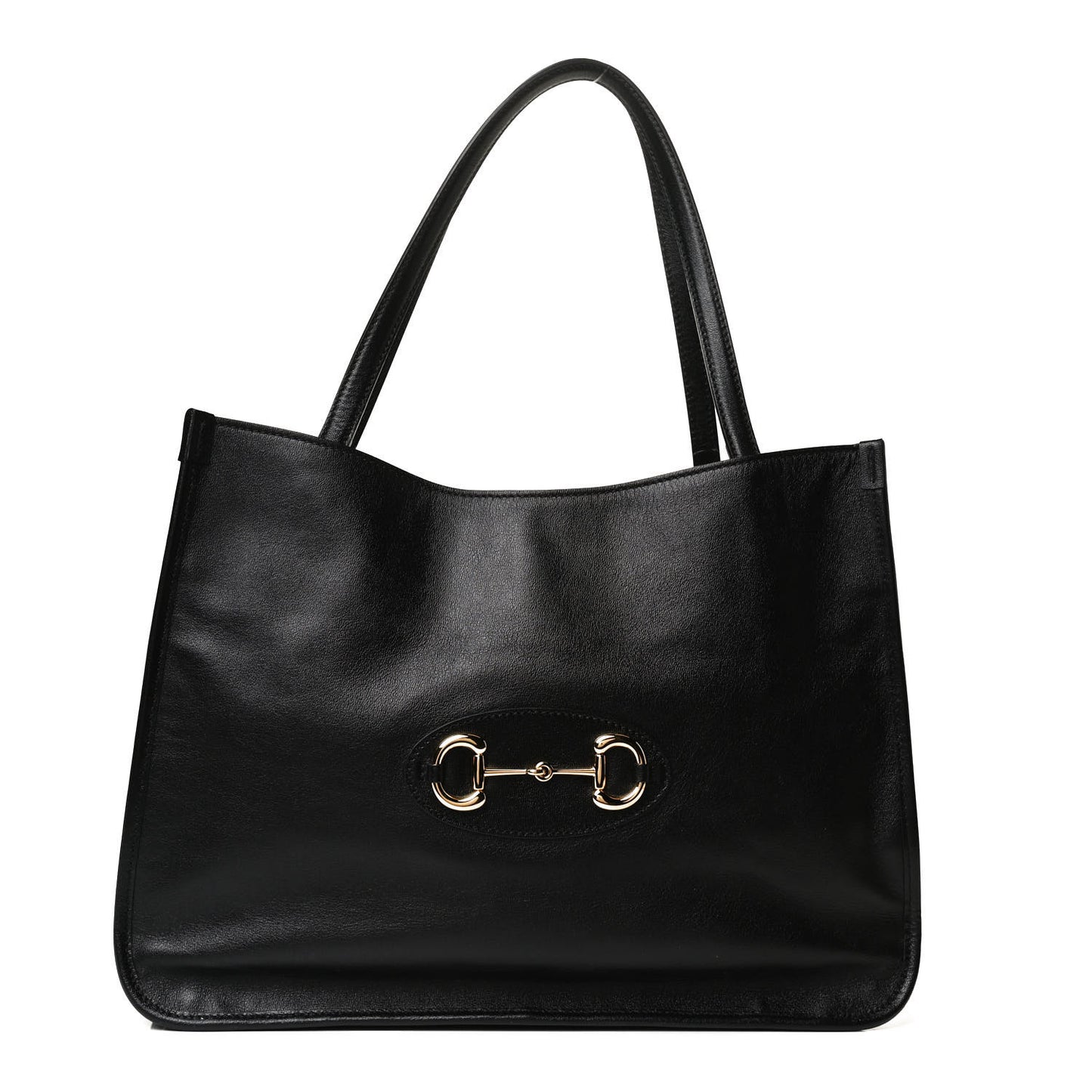 New Sakai Calfskin Lux Horsebit 1955 Tote Bag Black