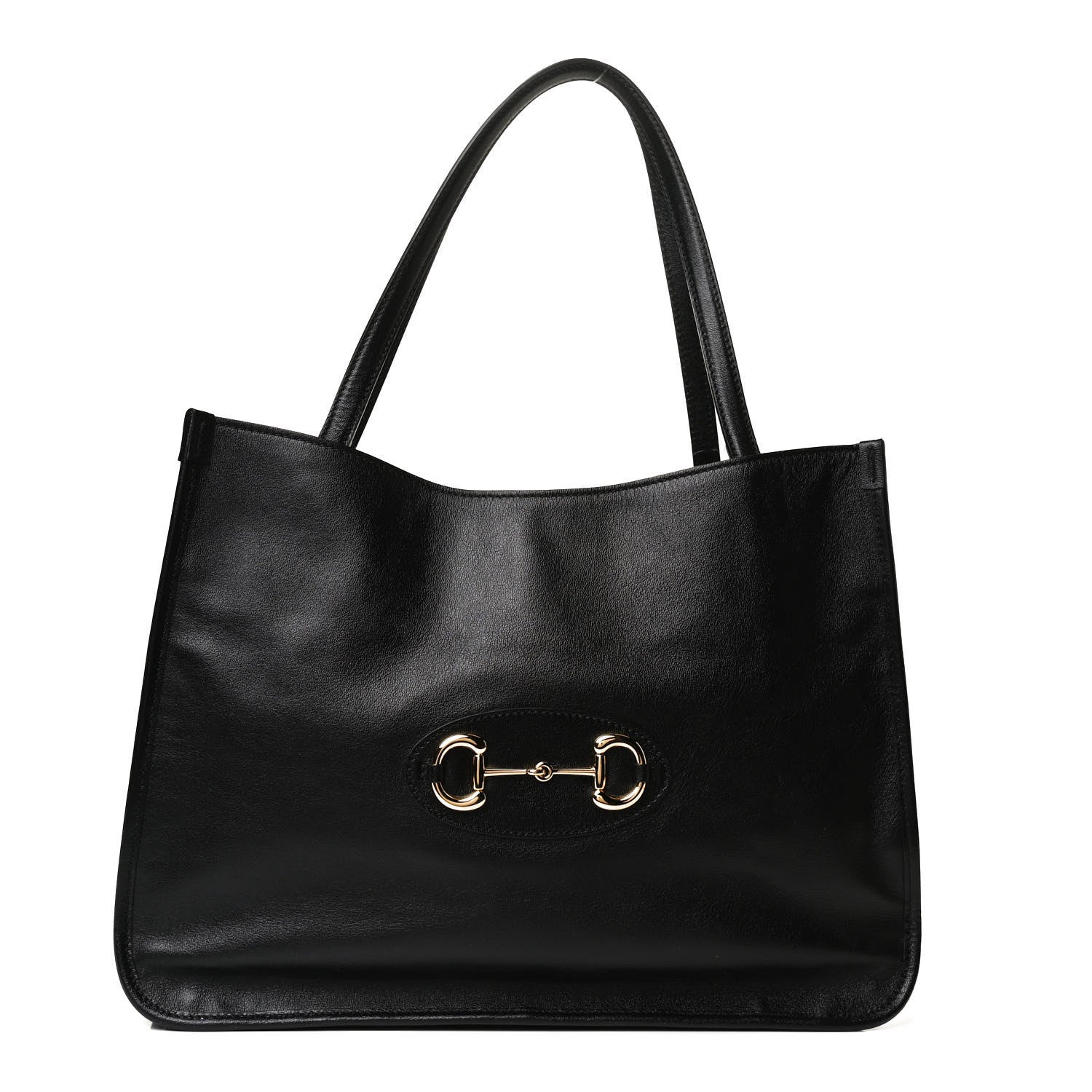 Gucci New Sakai Calfskin Lux Horsebit 1955 Tote Bag Black 1 of 14