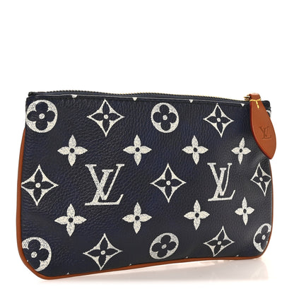Louis Vuitton Calfskin Monogram Speedy P9 Bandouliere 30 Pochette Indigo 3 of 6