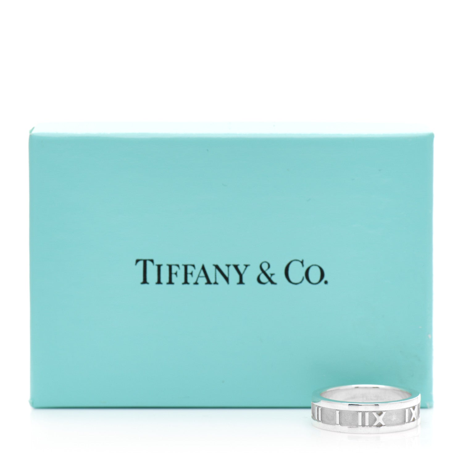 Tiffany Sterling Silver Atlas Ring 56 7.5 4 of 4
