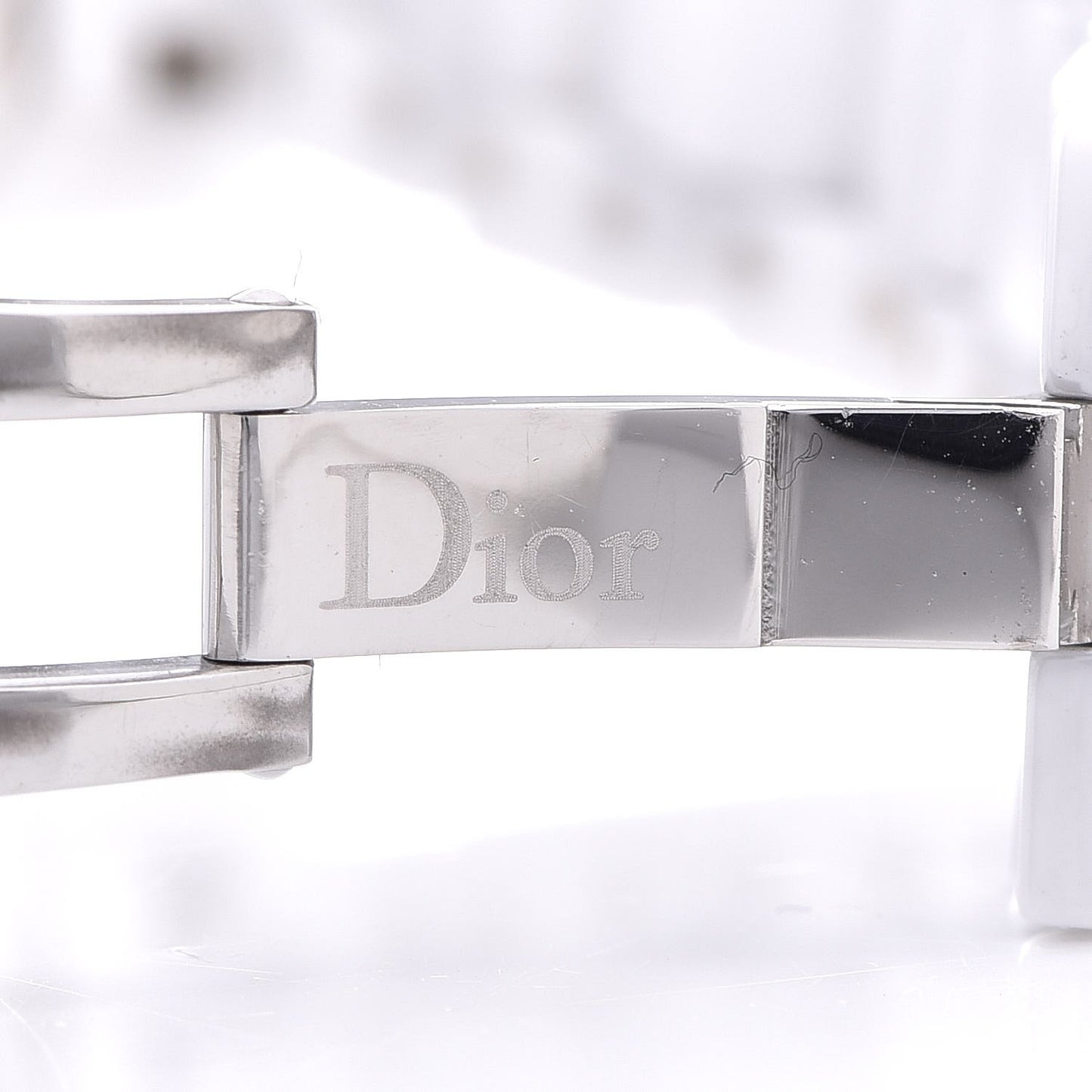 Stainless Steel Ceramic Diamond Mother of Pearl 33mm Dior VIII Automatic Watch White