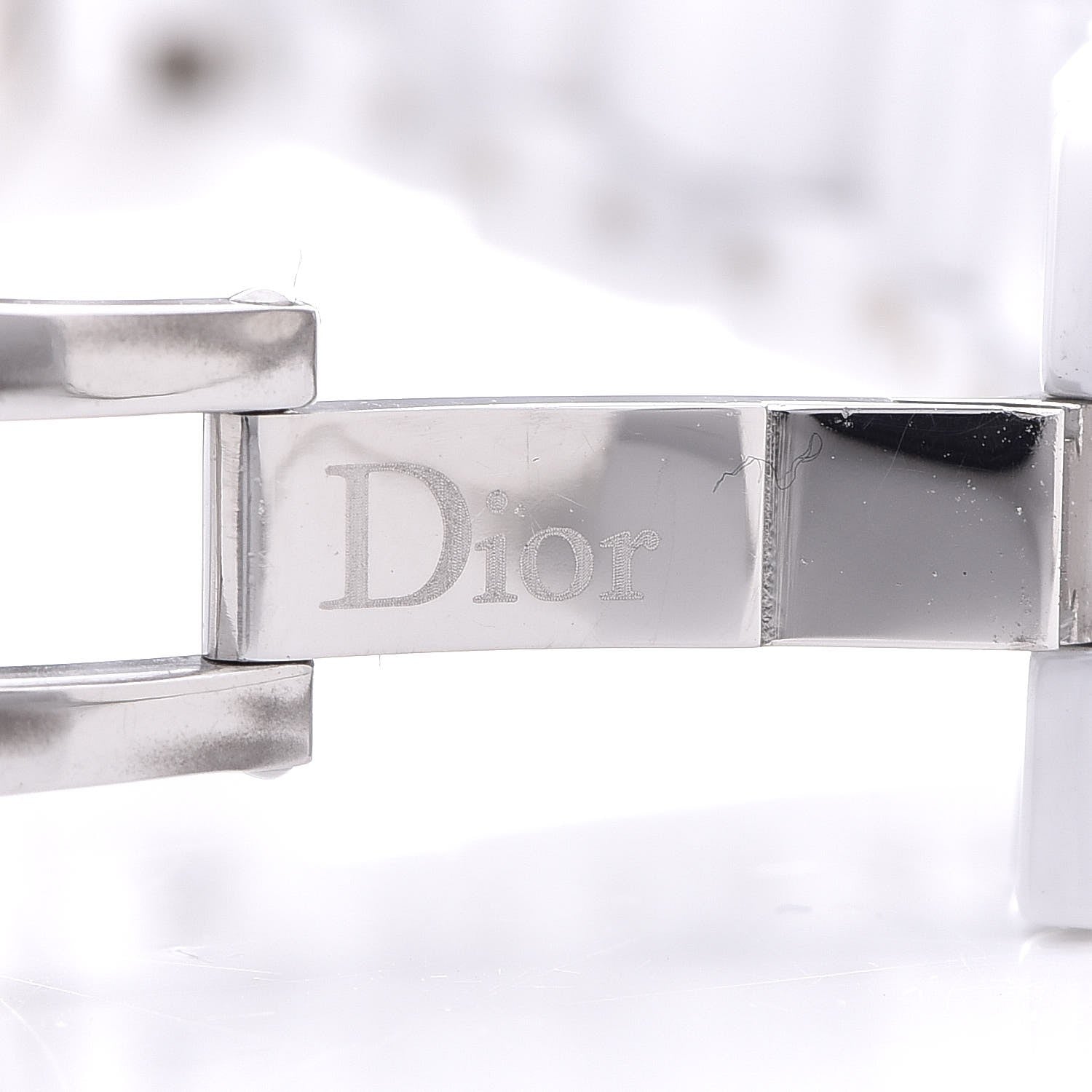 Christian Dior Stainless Steel Ceramic Diamond Mother of Pearl 33mm Dior VIII Automatic Watch White 8 of 9