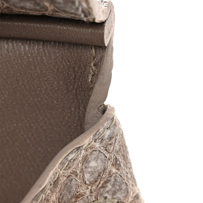 Hermes Matte Niloticus Crocodile Himalaya Birkin 25 Blanc 13 of 20