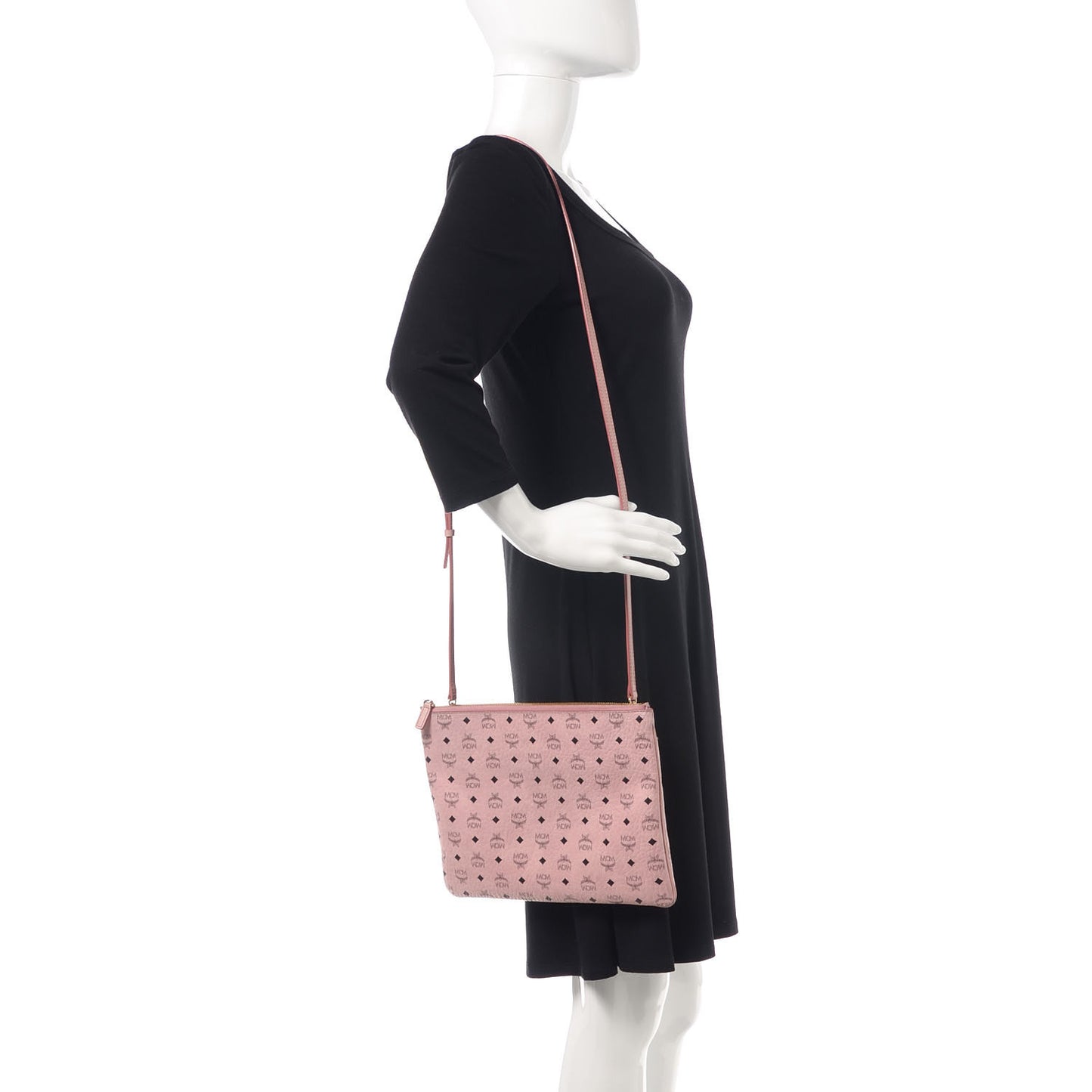 Visetos Medium Crossbody Pouch Soft Pink