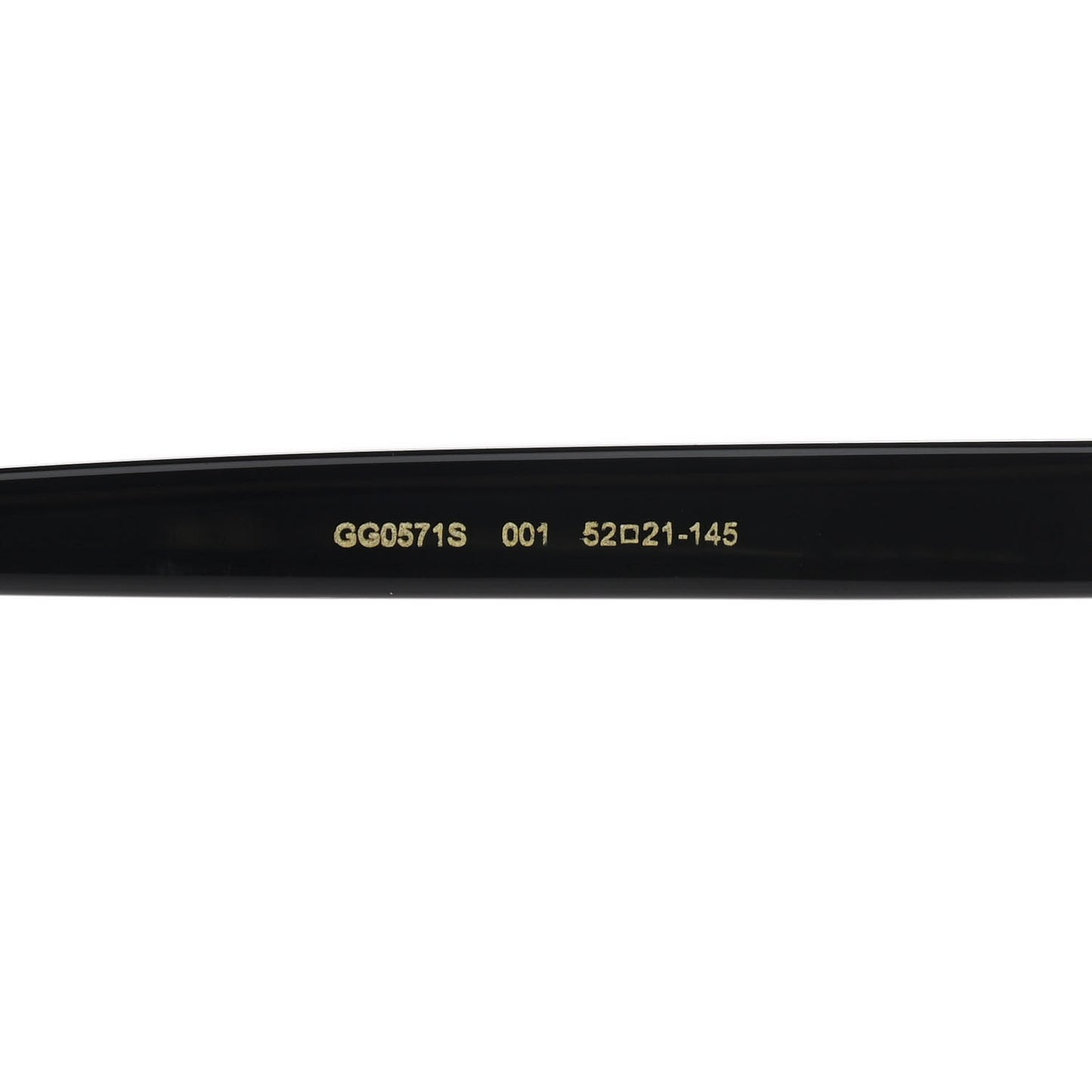 Acetate Square Sunglasses GG0571S Black