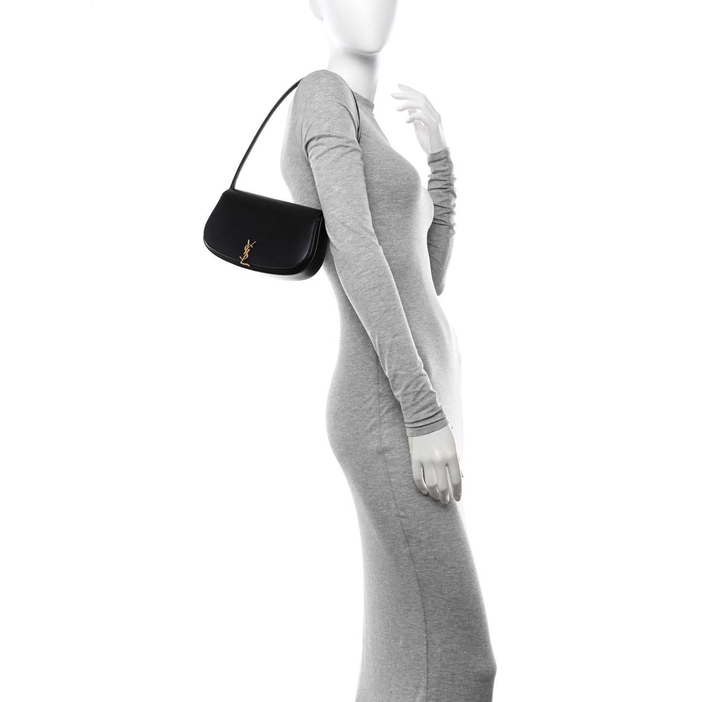 Box Calfskin Mini Voltaire Shoulder Bag Black