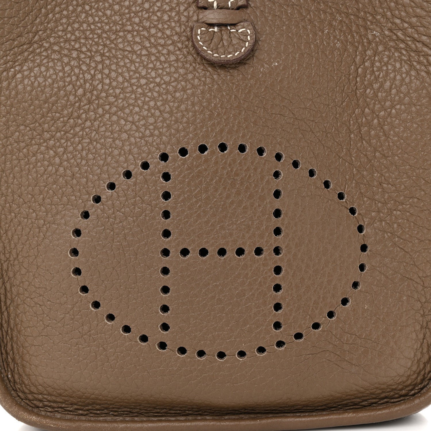 Hermes Taurillon Clemence Amazone Evelyne TPM Etoupe Bleu Indigo 8 of 12