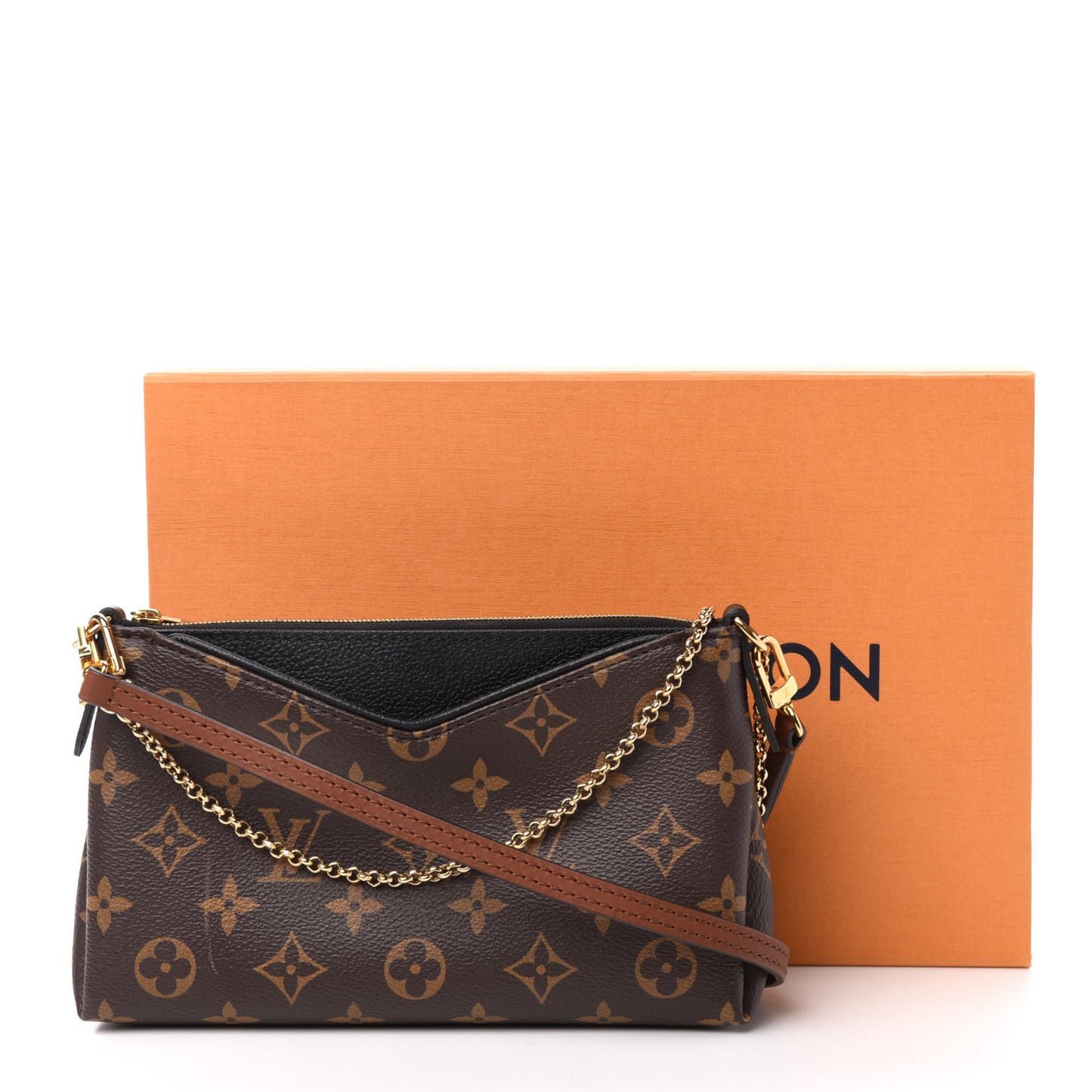 Monogram Pallas Clutch Black