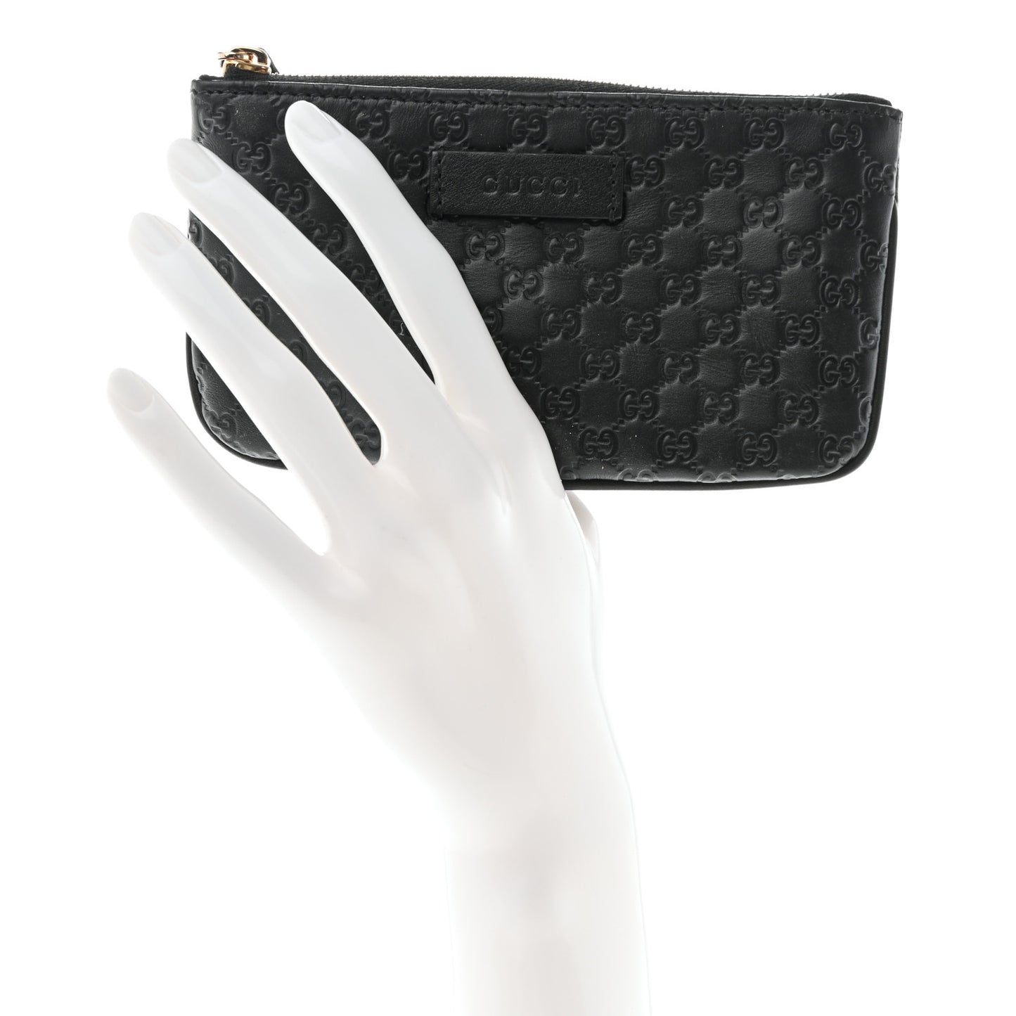 Microguccissima Key Ring Coin Case Black