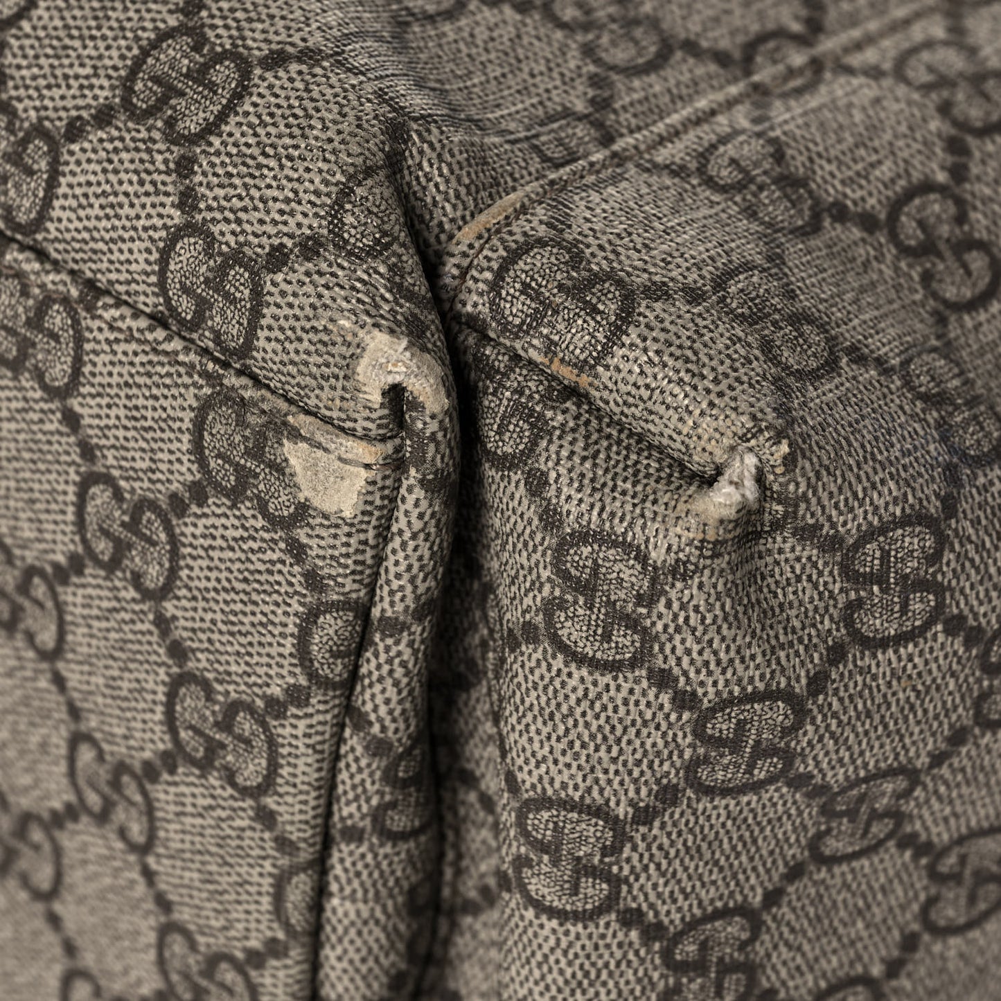 GG Plus Monogram Messenger Diaper Bag Dark Brown