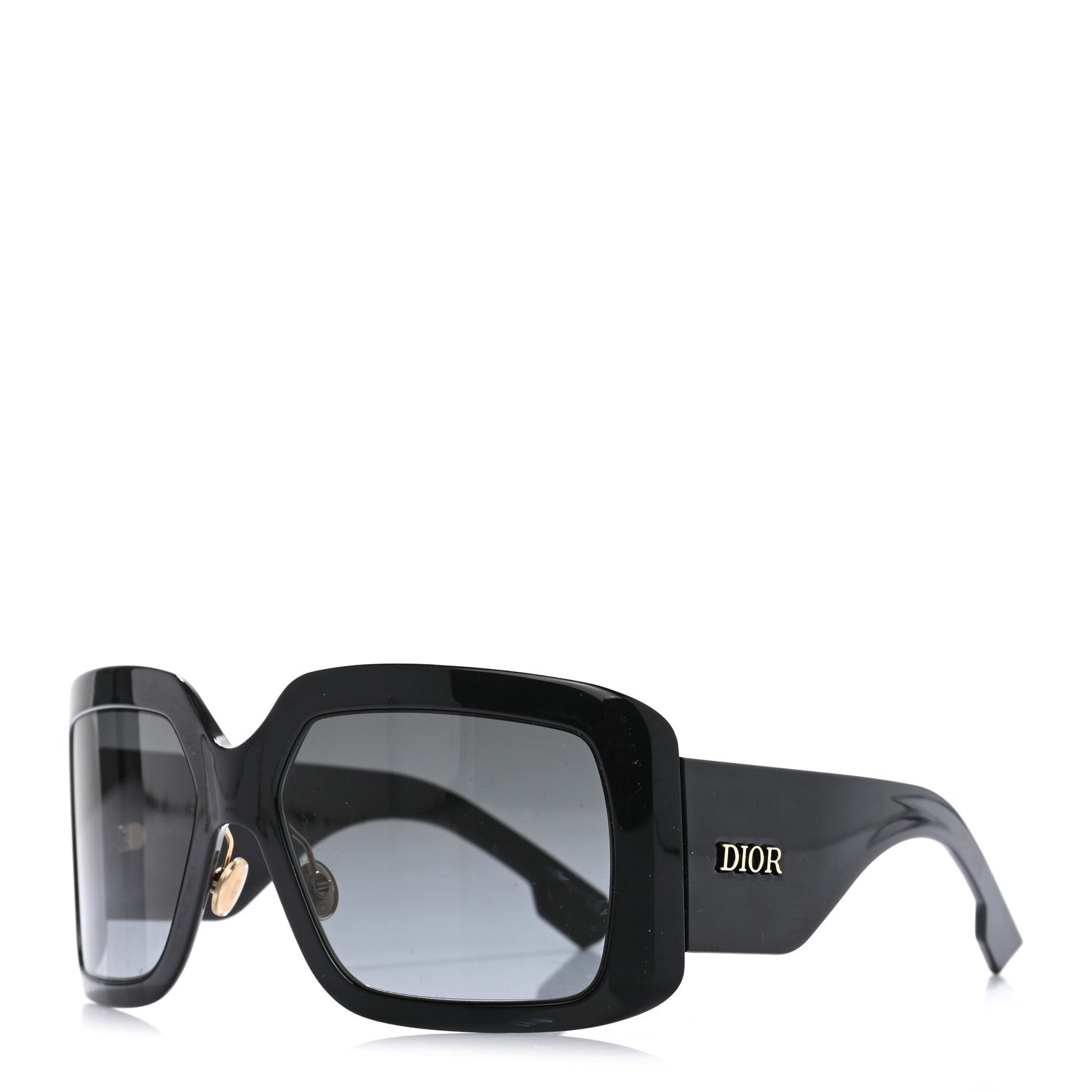 Christian Dior Acetate DiorSo Light 2 Shield Sunglasses Black 1 of 6