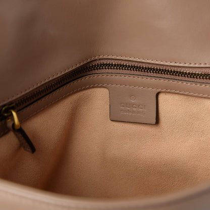 Gucci Calfskin Matelasse Medium GG Marmont Shoulder Bag Porcelain Rose 8 of 11