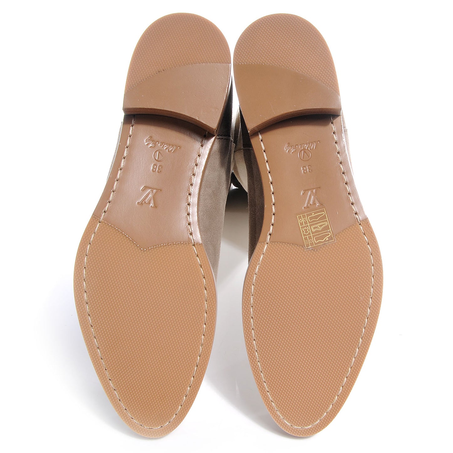 Canvas and Suede Calfskin Flat Seine Boots 38