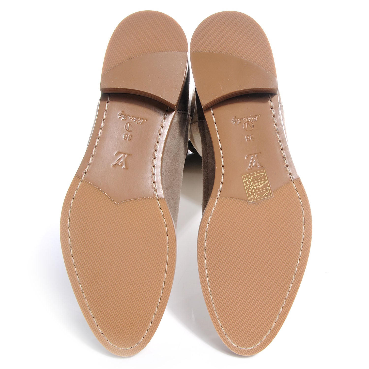 Louis Vuitton Canvas and Suede Calfskin Flat Seine Boots 38 4 of 5
