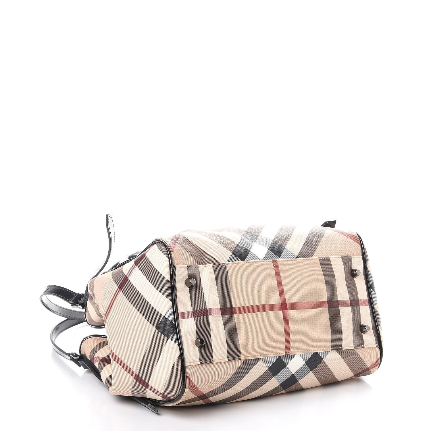 Burberry Nova Check Small Canterbury Tote Black 4 of 8