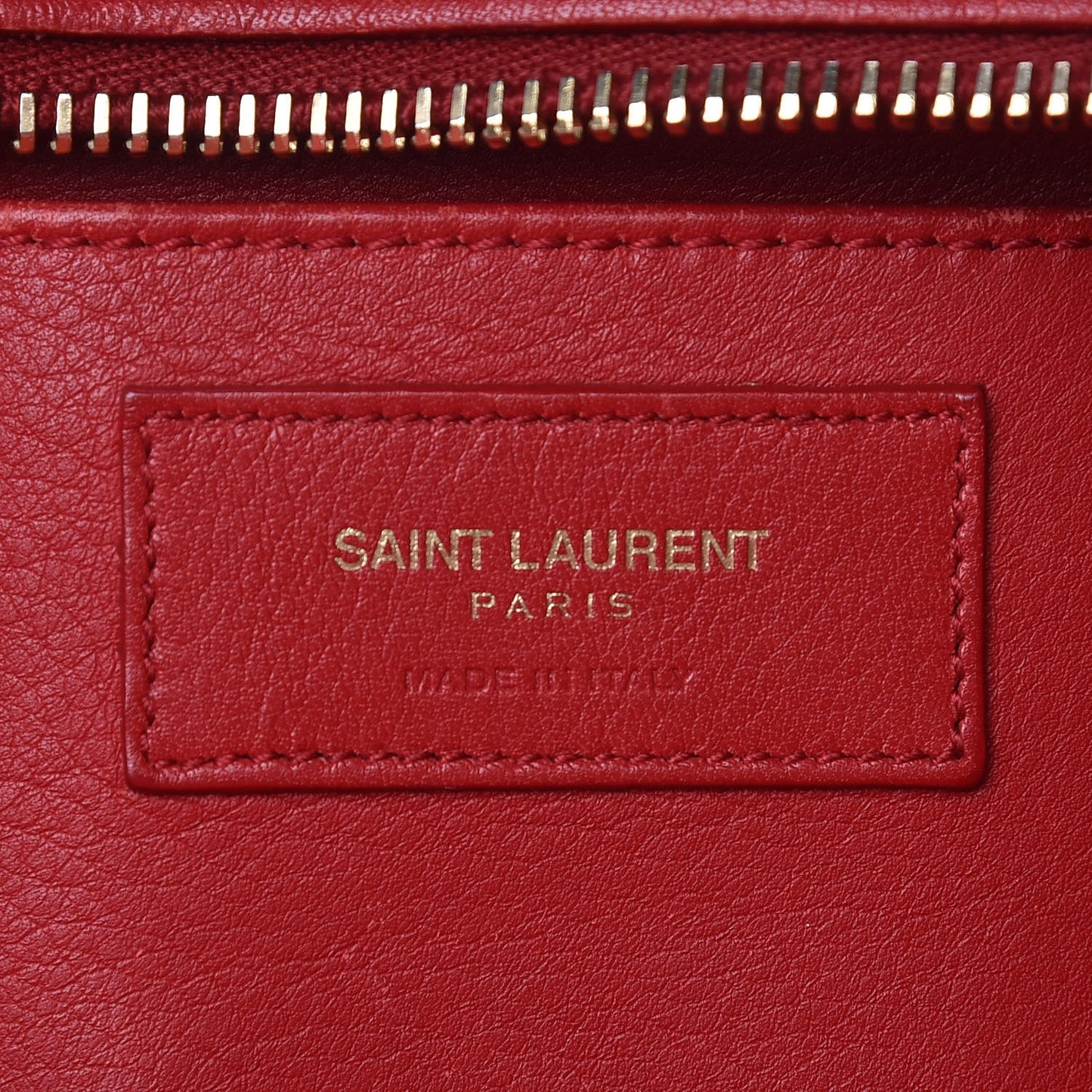 Calfskin Small Classic Y Cabas Rouge Orient