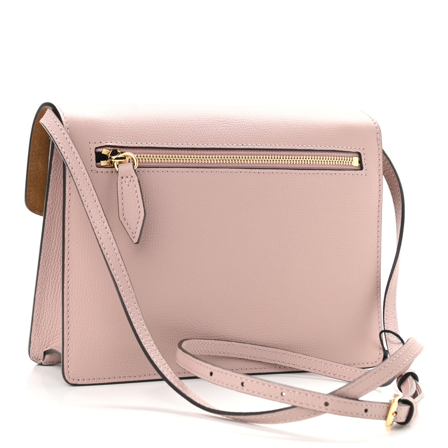 Derby Calfskin House Check Small Macken Crossbody Bag Pale Orchid