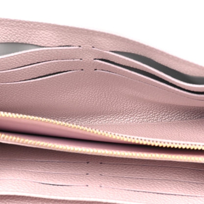 Louis Vuitton Metallic Empreinte Monogram Crystal Snowflake Sarah Wallet Pearly Lilac 5 of 7