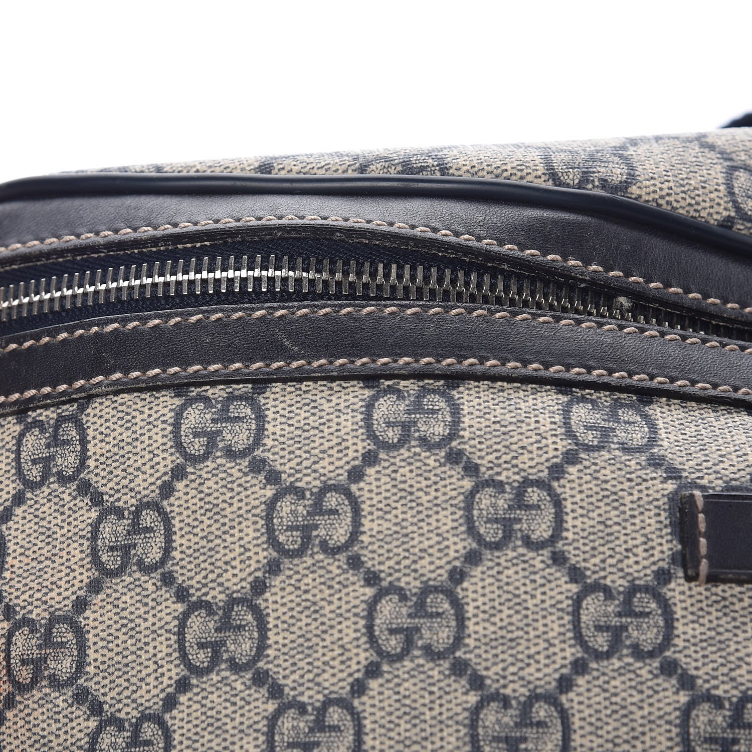 Gucci GG Supreme Monogram Belt Bag Navy 10 of 14