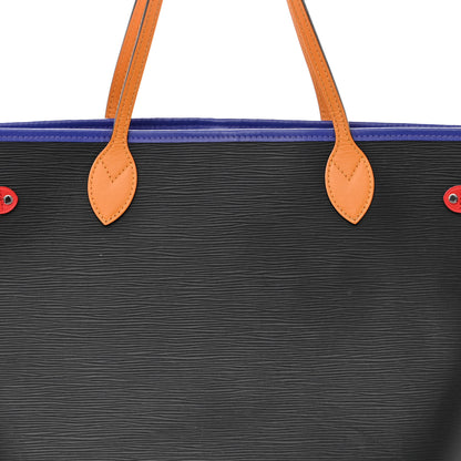 Louis Vuitton Epi Neverfull MM Noir Figue Safran 8 of 12