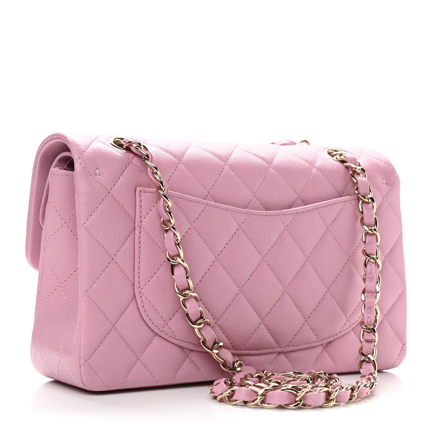 Chanel Caviar Quilted Small Double Flap Pink 3 of 11