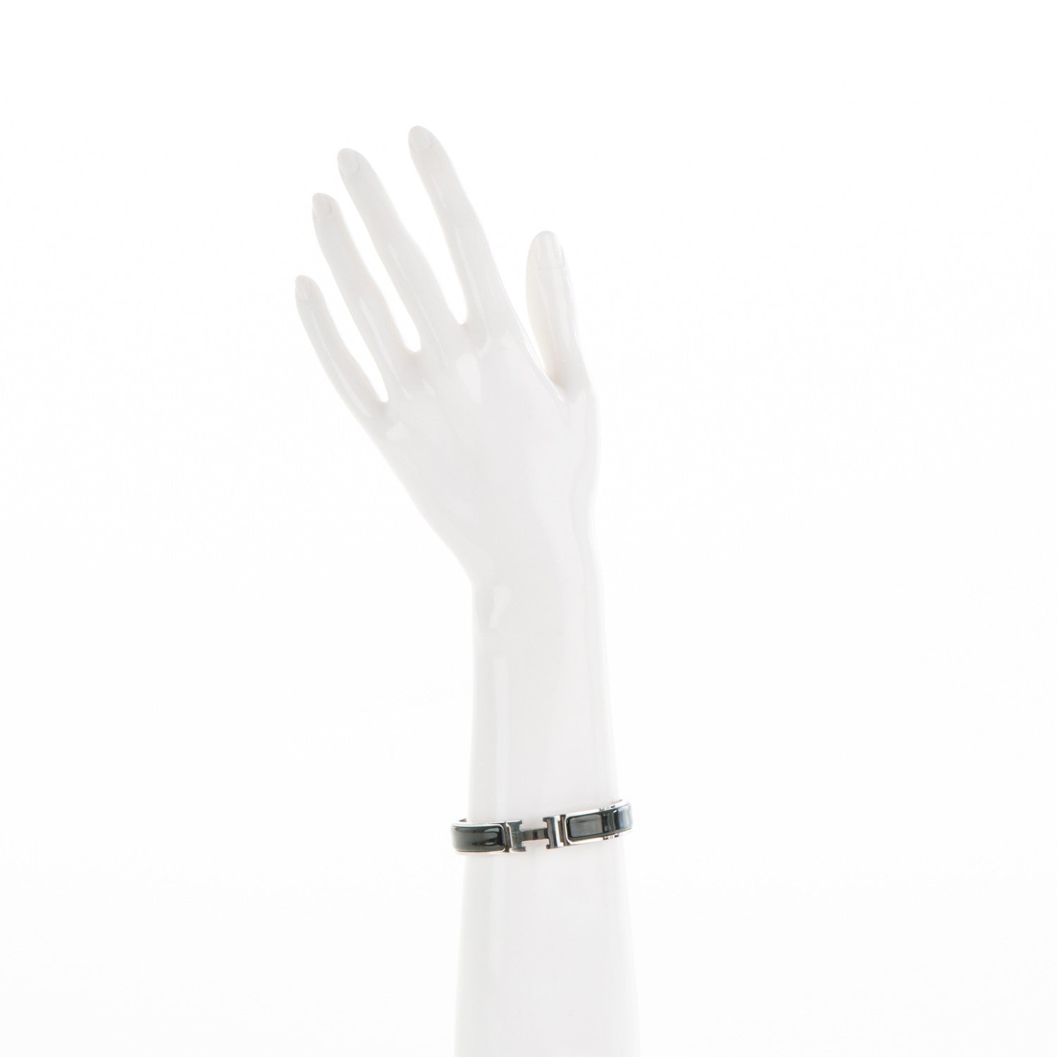 Hermes Enamel Narrow Clic Clac H Bracelet GM Black 2 of 5