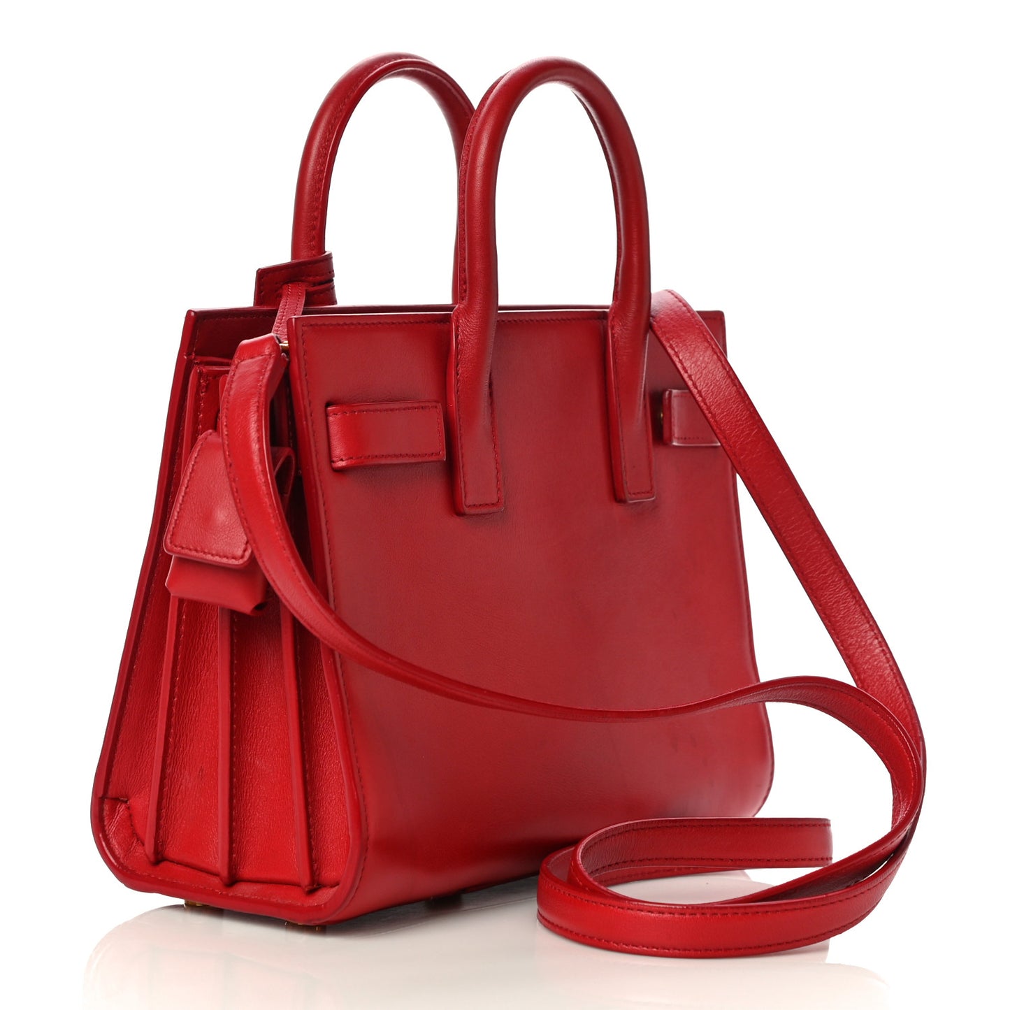 Calfskin Nano Sac De Jour Lipstick Red