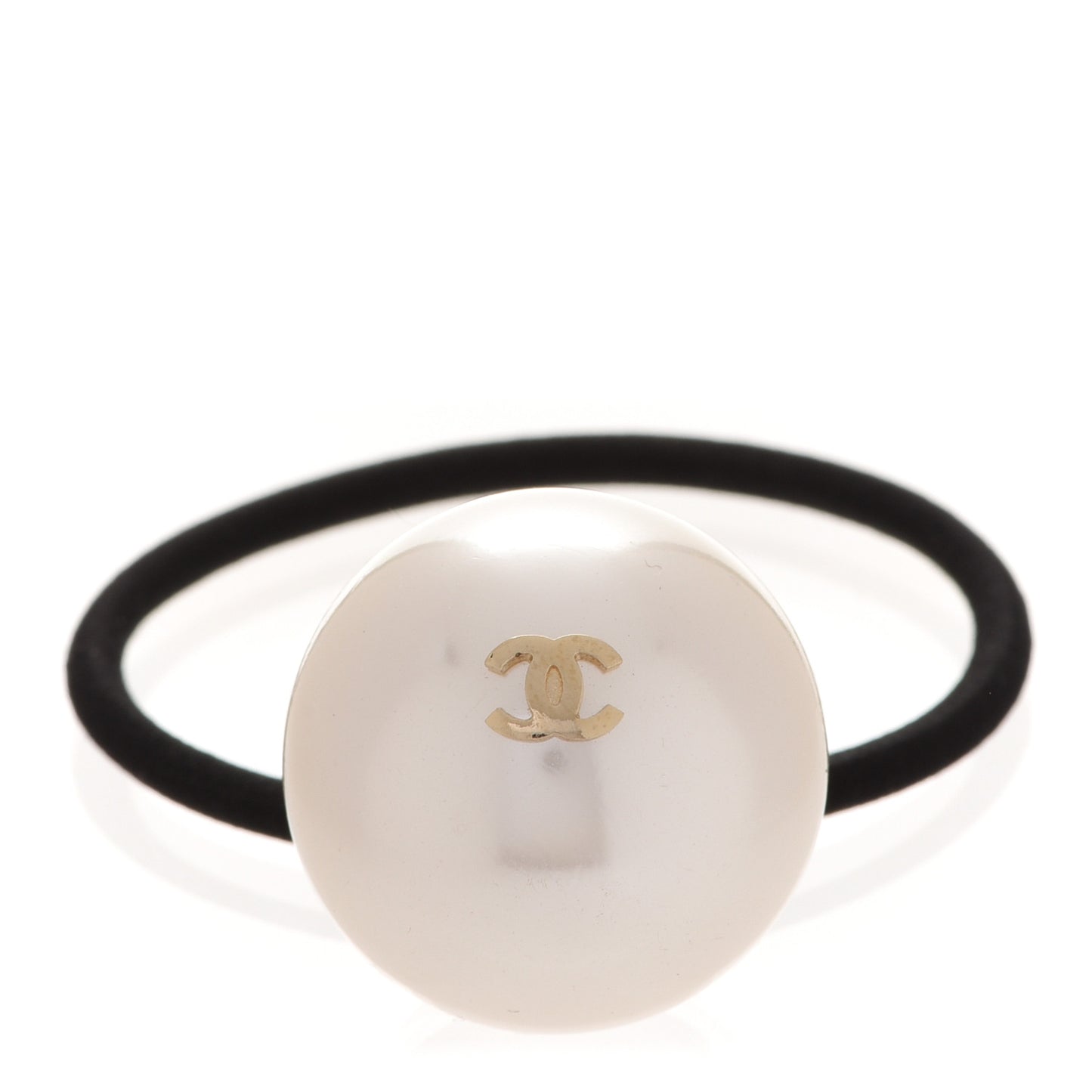 Pearl CC Hair Tie Black White