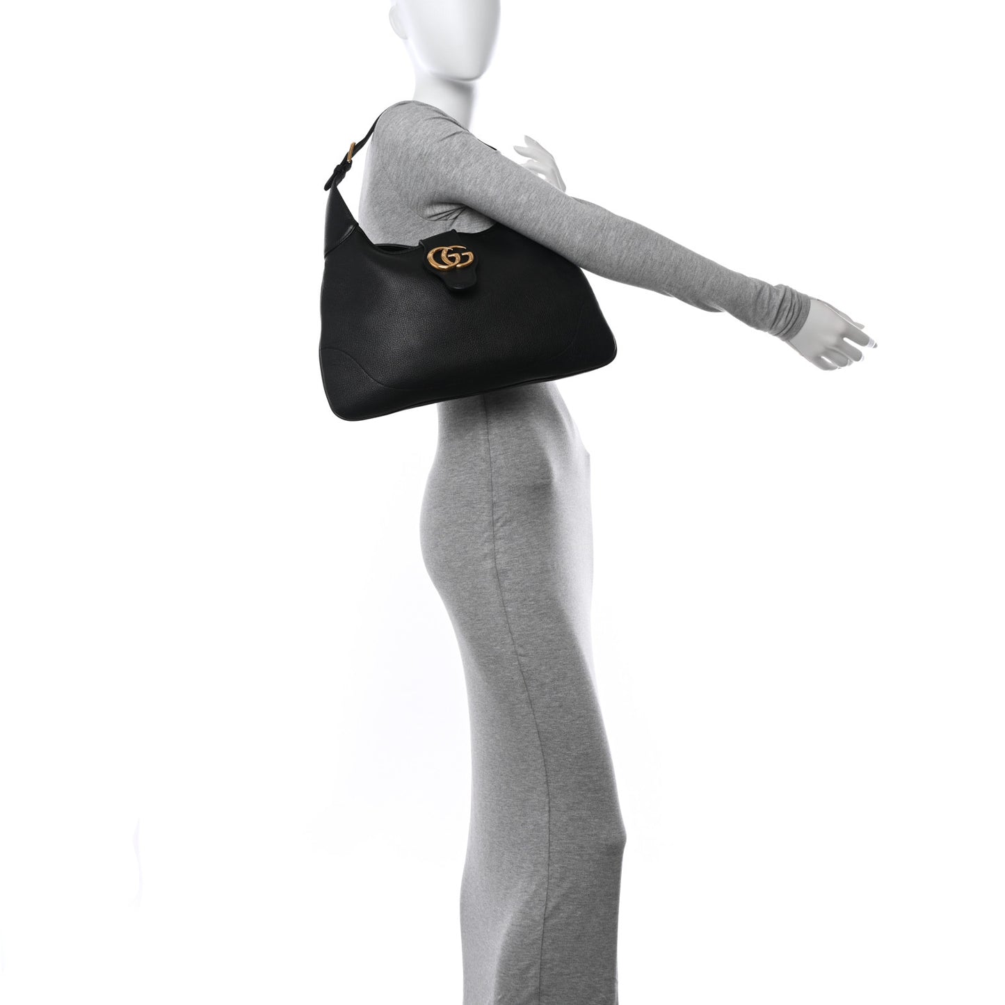 Goatskin Medium Aphrodite Shoulder Bag Black