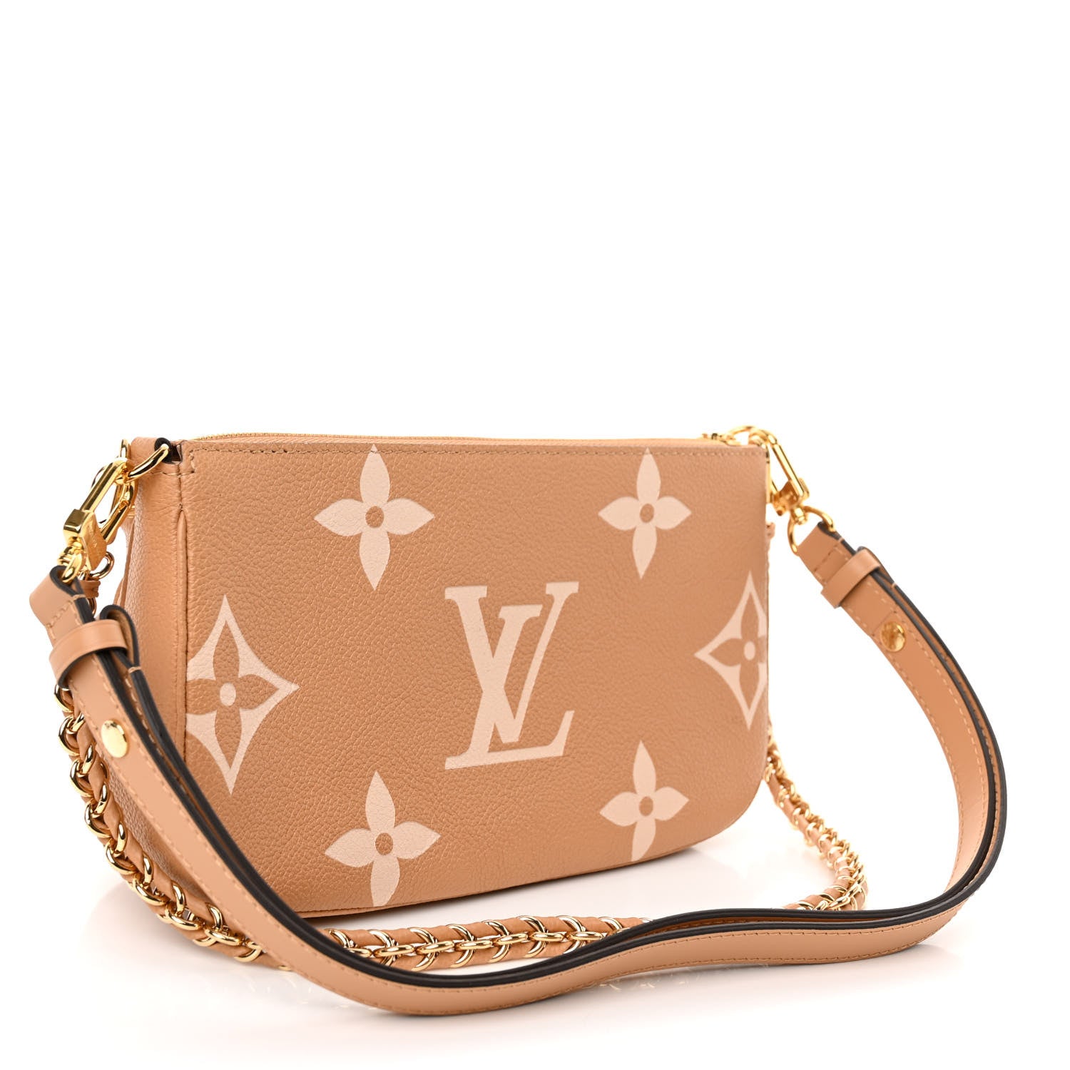 Louis Vuitton Empreinte Monogram Giant Multi Pochette Accessories Arizona Creme 3 of 11