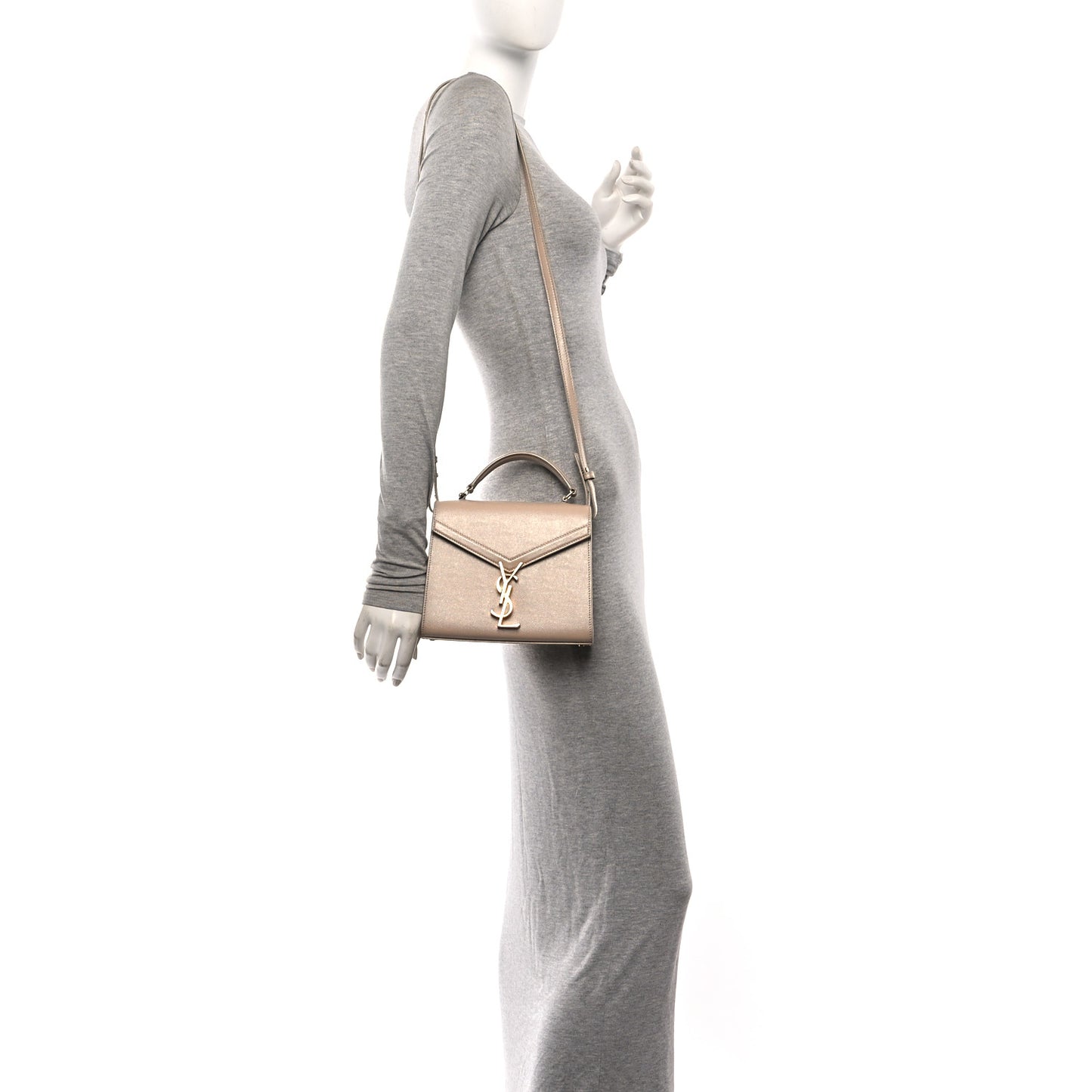Grain de Poudre Mini Classic Monogram Cassandra Top Handle Beige
