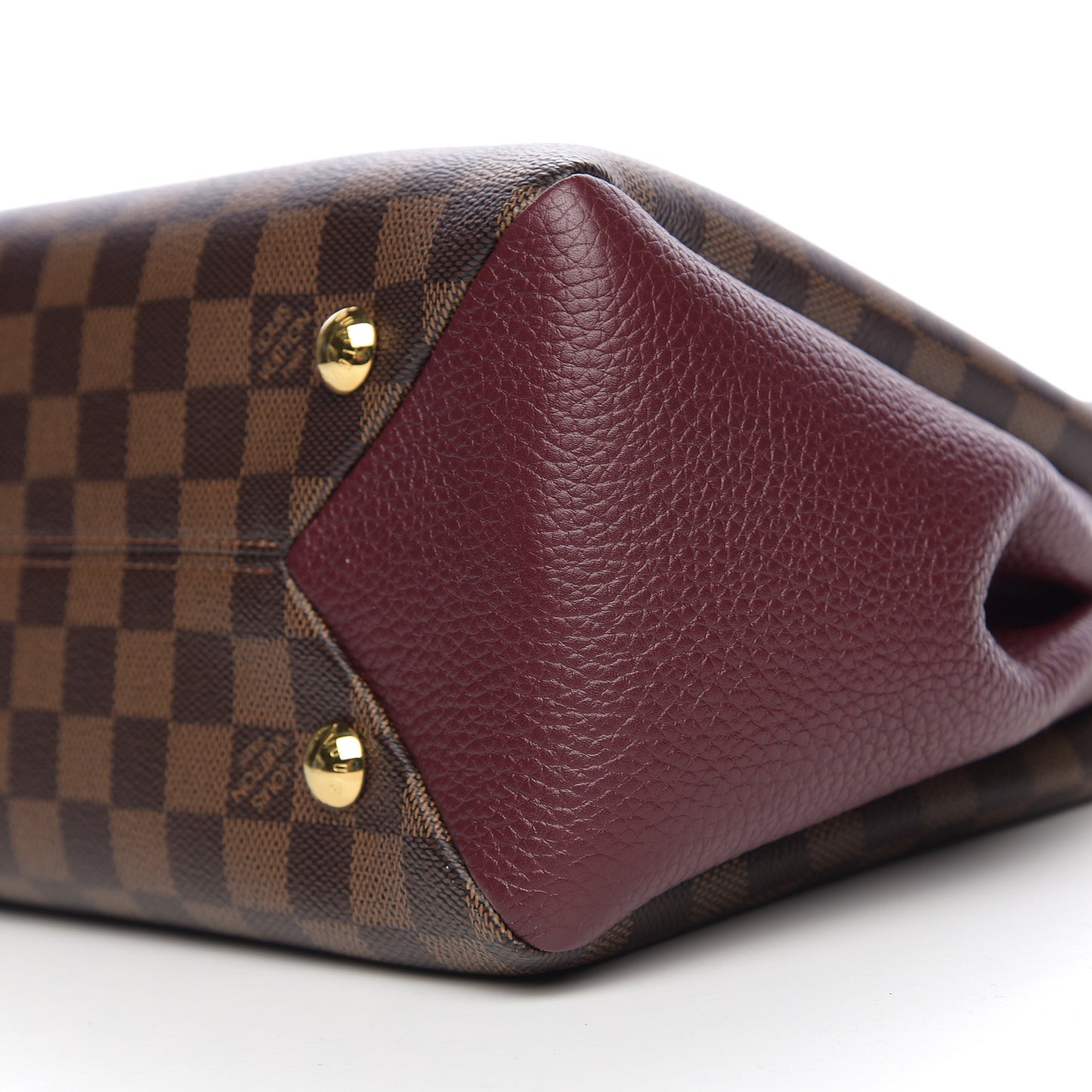 Damier Ebene Cuir Taurillon Brittany Bordeaux