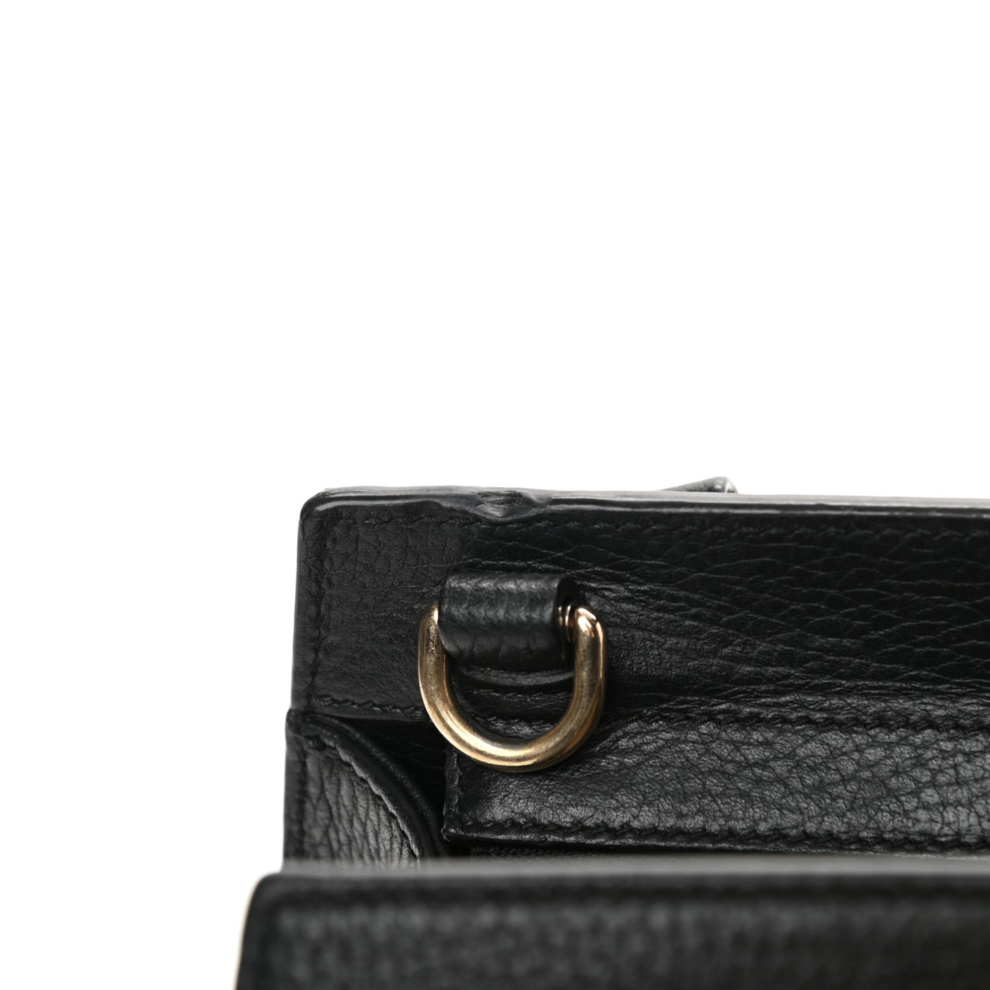 Dollar Calfskin Medium Soho Top Handle Satchel Black