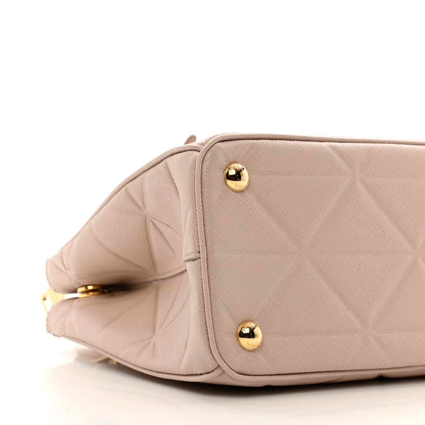 Saffiano Triangle Small Galleria Double Zip Tote Cammeo