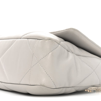 Chanel Lambskin Quilted Medium Chanel 19 Flap Grey 10 of 11