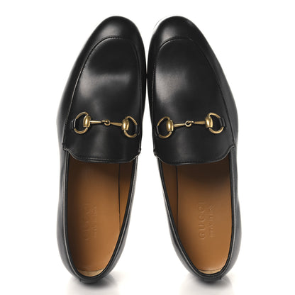 Gucci Calfskin Horsebit Mens Jordaan Loafers 7 Black 2 of 10