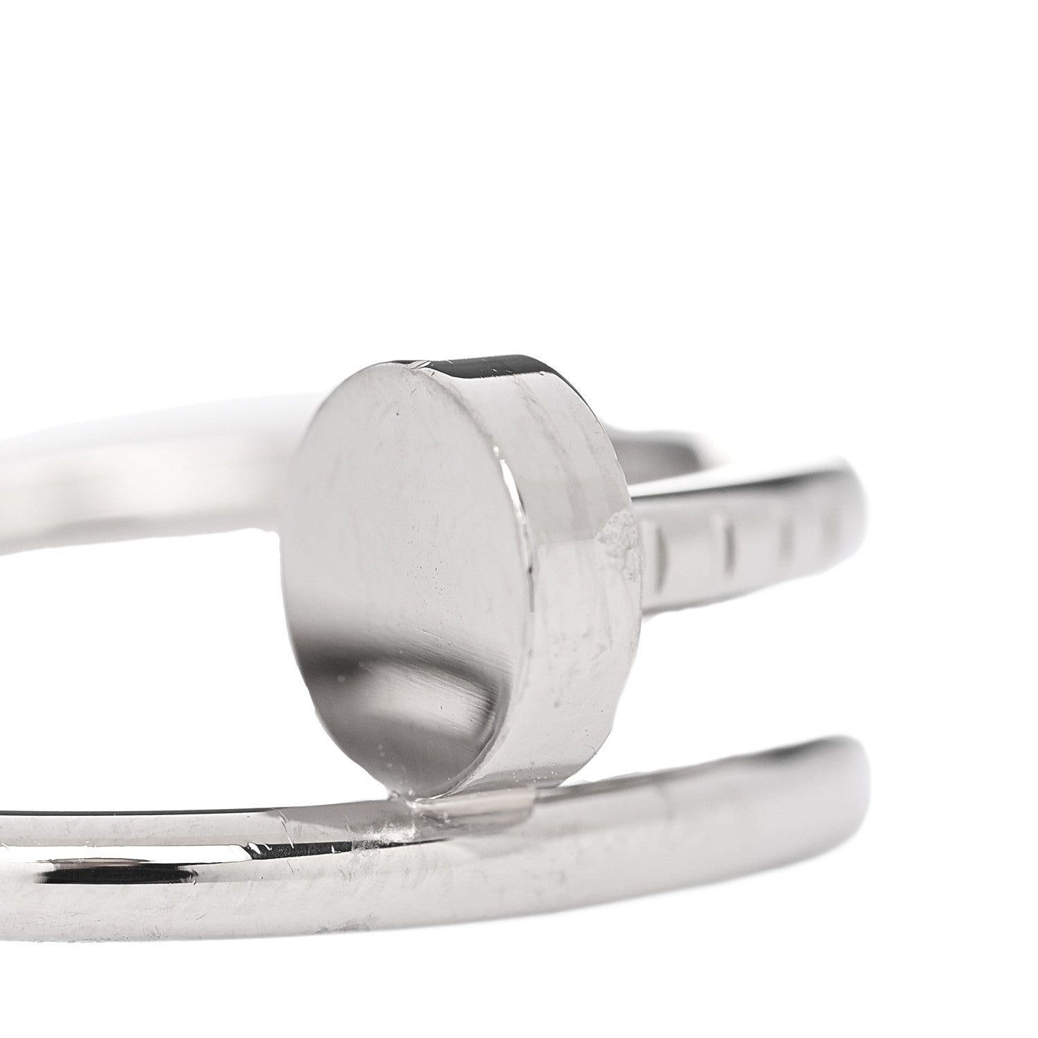 Cartier 18K White Gold Small Juste Un Clou Ring 54 7 5 of 7